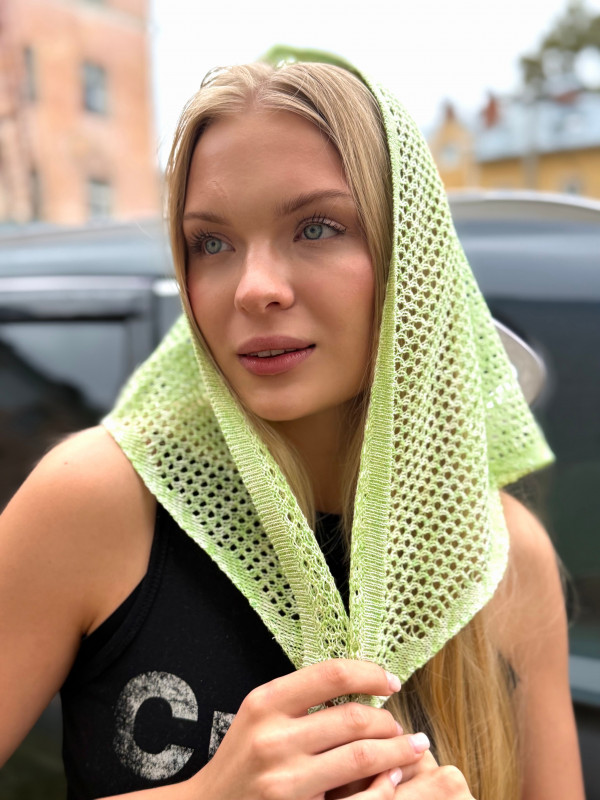 Изображение Косынка 16-18 яблоко меланж светлое